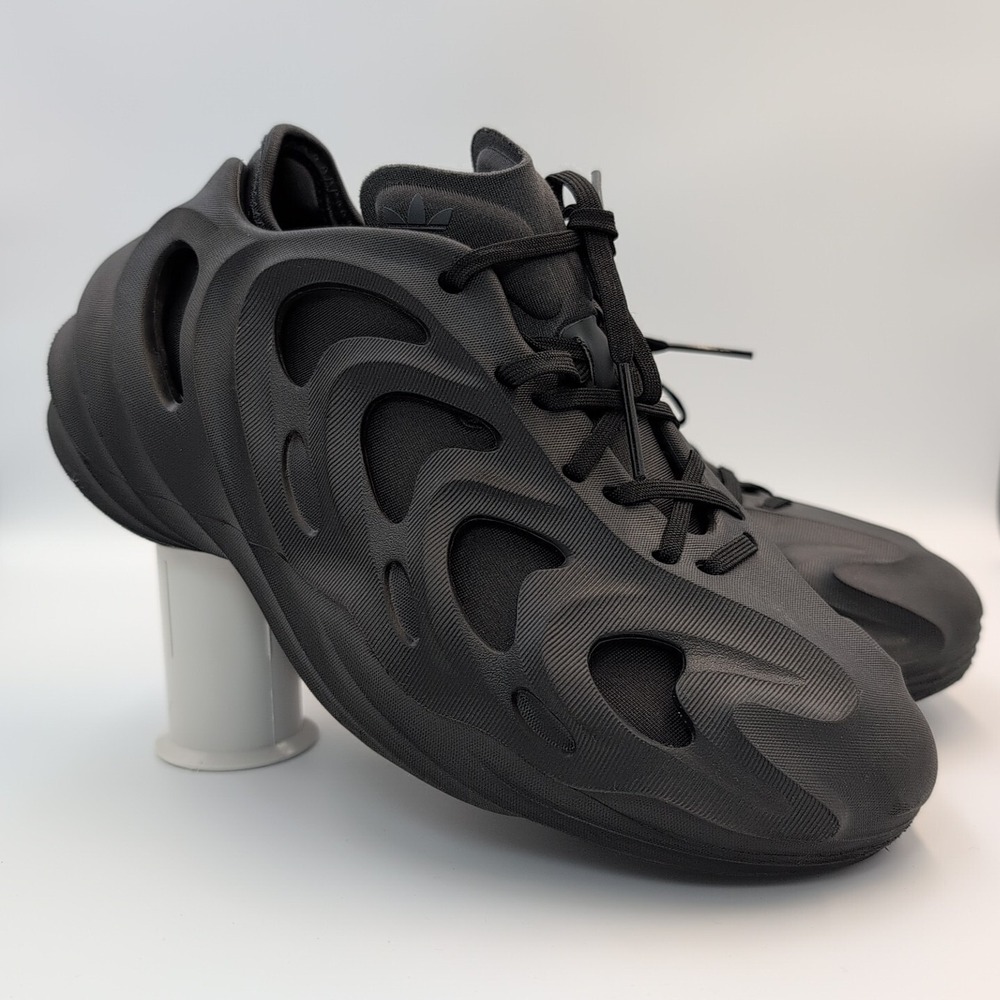 Adidas Originals Men Size 5 YEEZY FoamAdifom Q Core Black Athletic‎ Shoes